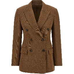 Brown Virgin Wool Blazer