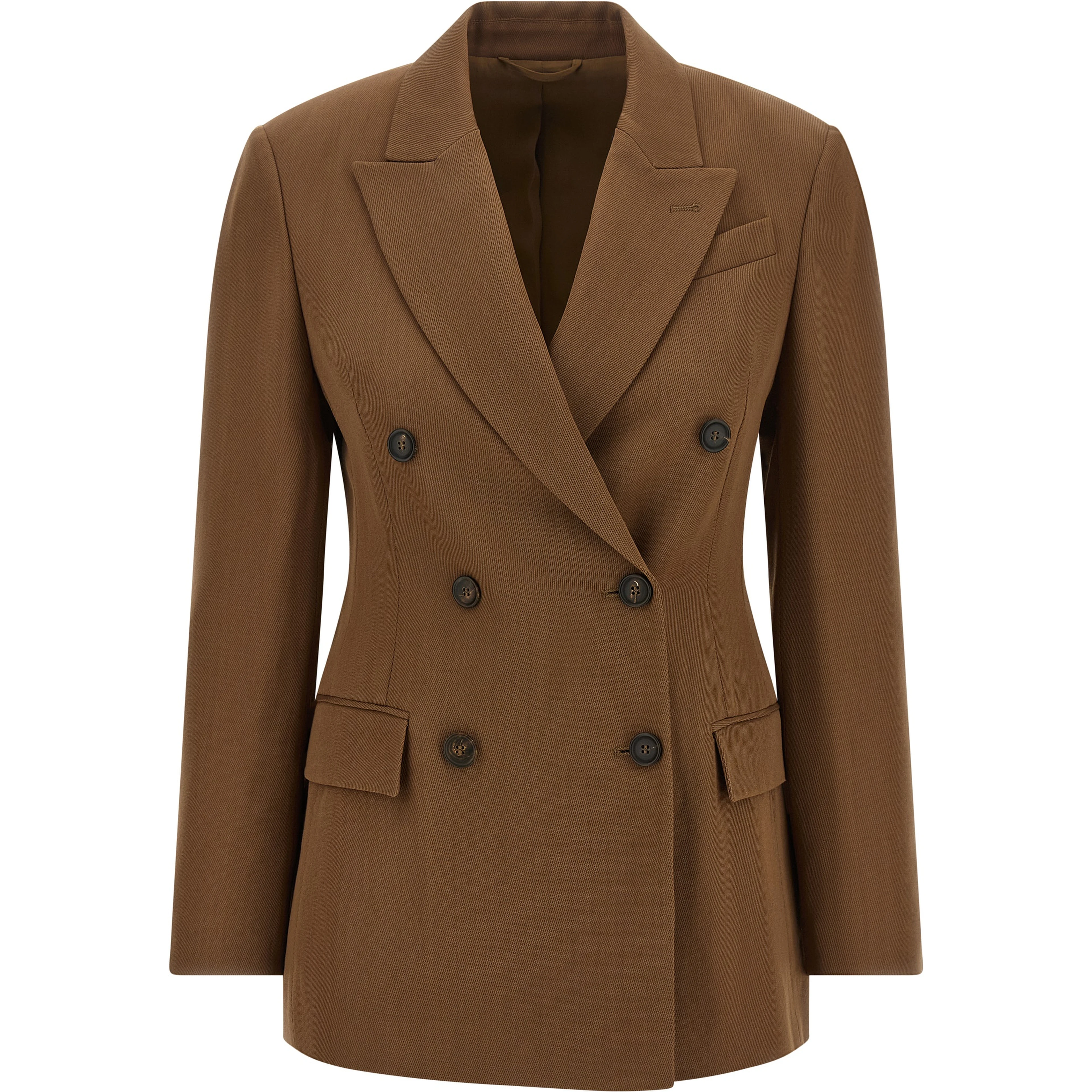 Brown Virgin Wool Blazer
