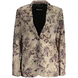 Green Polyester Women's Jacket