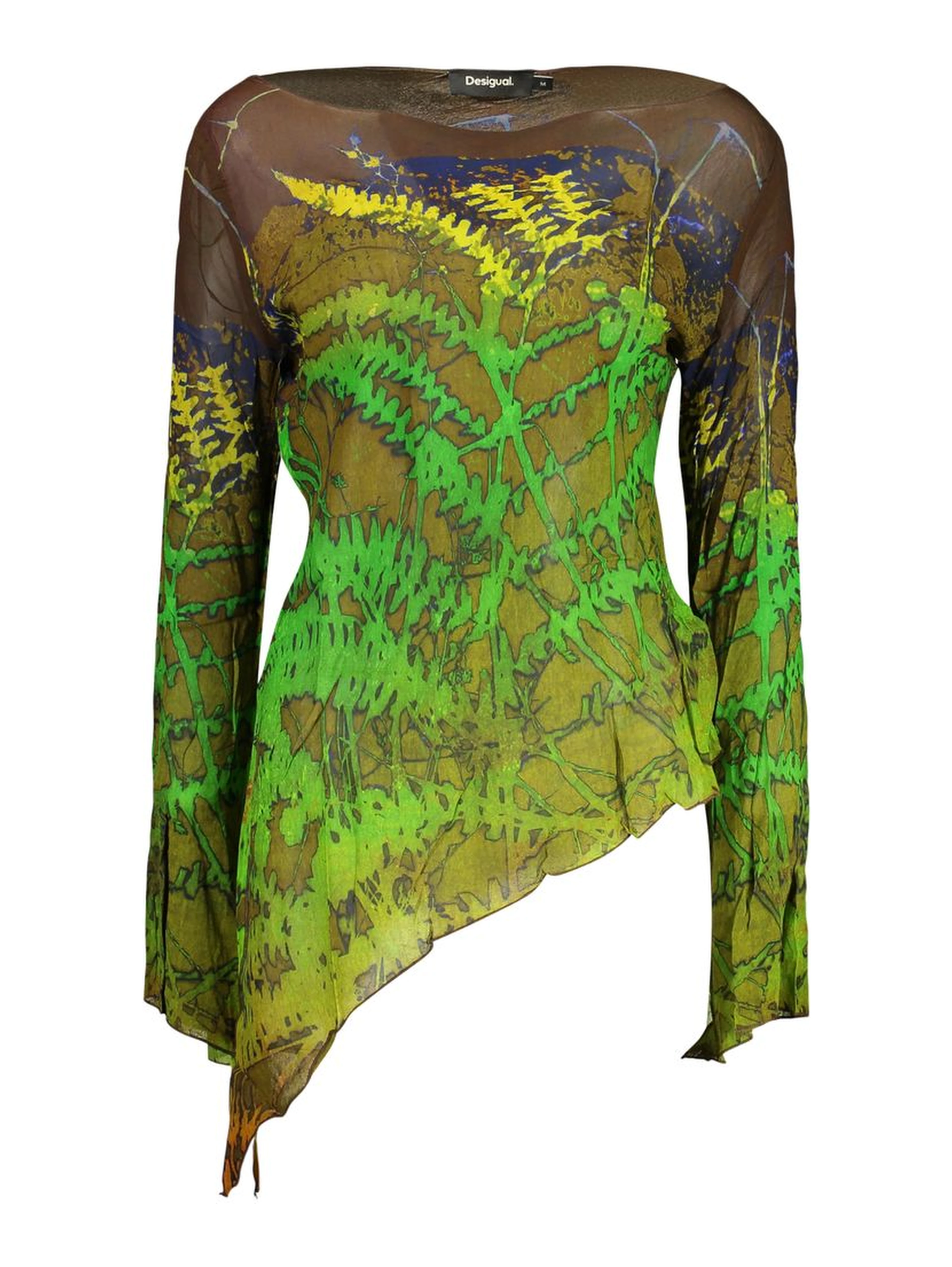 Brown Viscose Women's Top