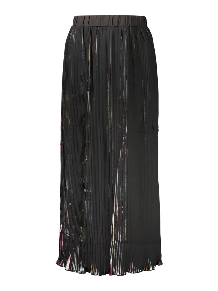 Black Polyester Women's Skirt