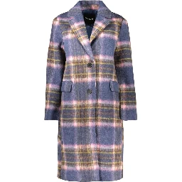 Blue Polyester Women's Jacket