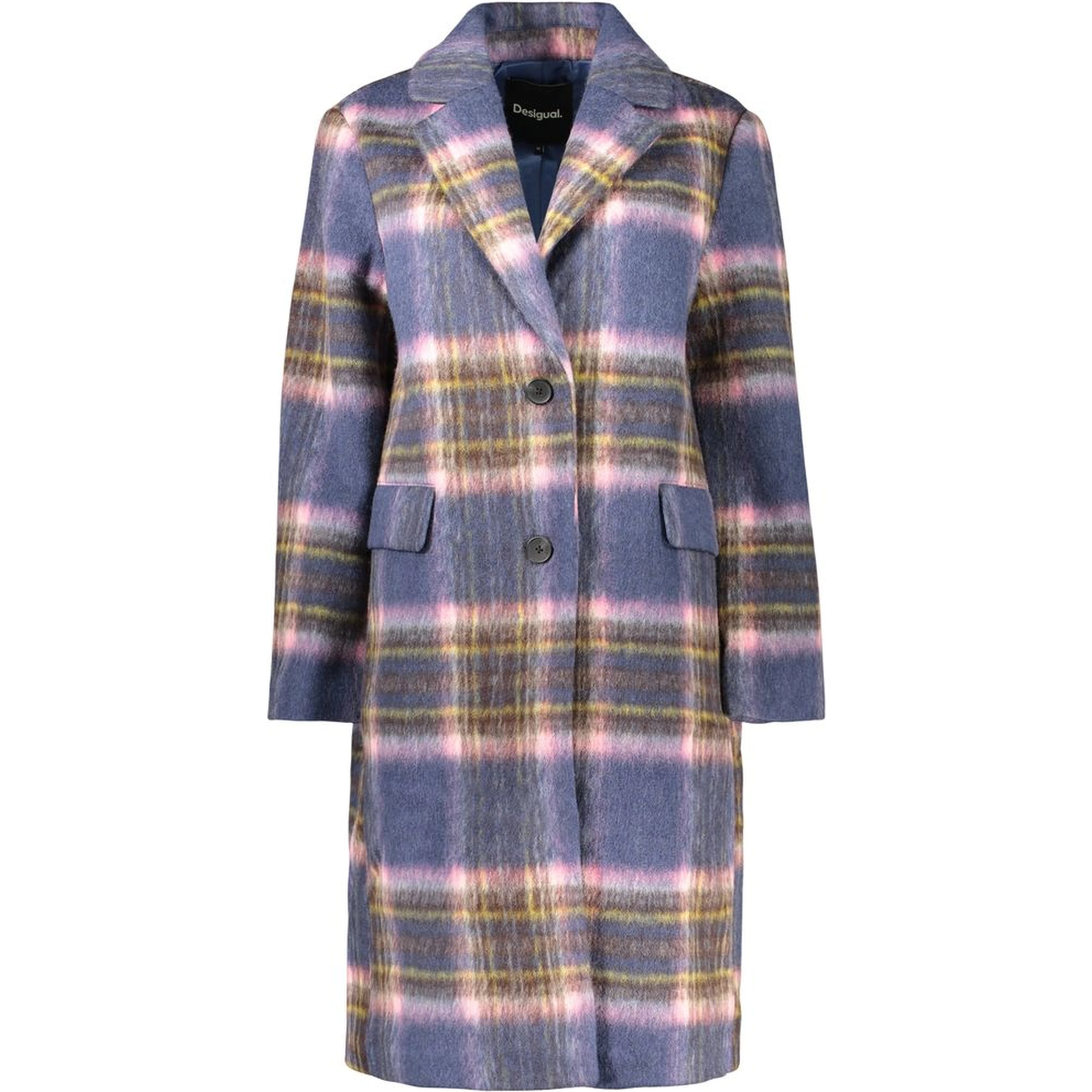 Blue Polyester Women's Jacket