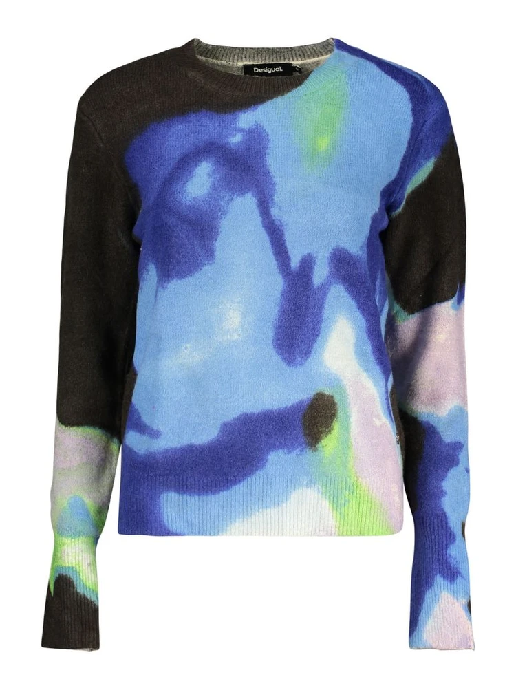 Blue Acrylic Women's Sweater