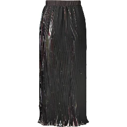 Black Polyester Women's Skirt