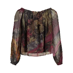 Green Polyester Women's Shirt