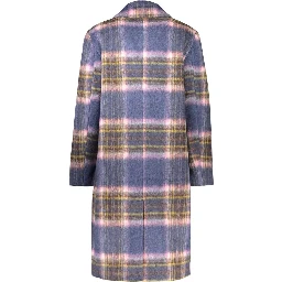 Blue Polyester Women's Jacket