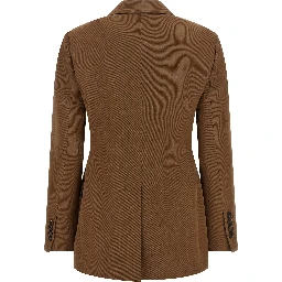 Brown Virgin Wool Blazer