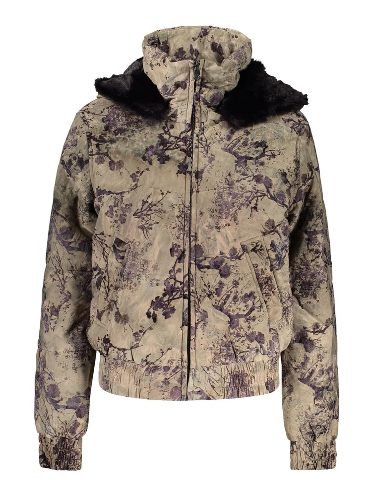 Green Polyester Women's Jacket