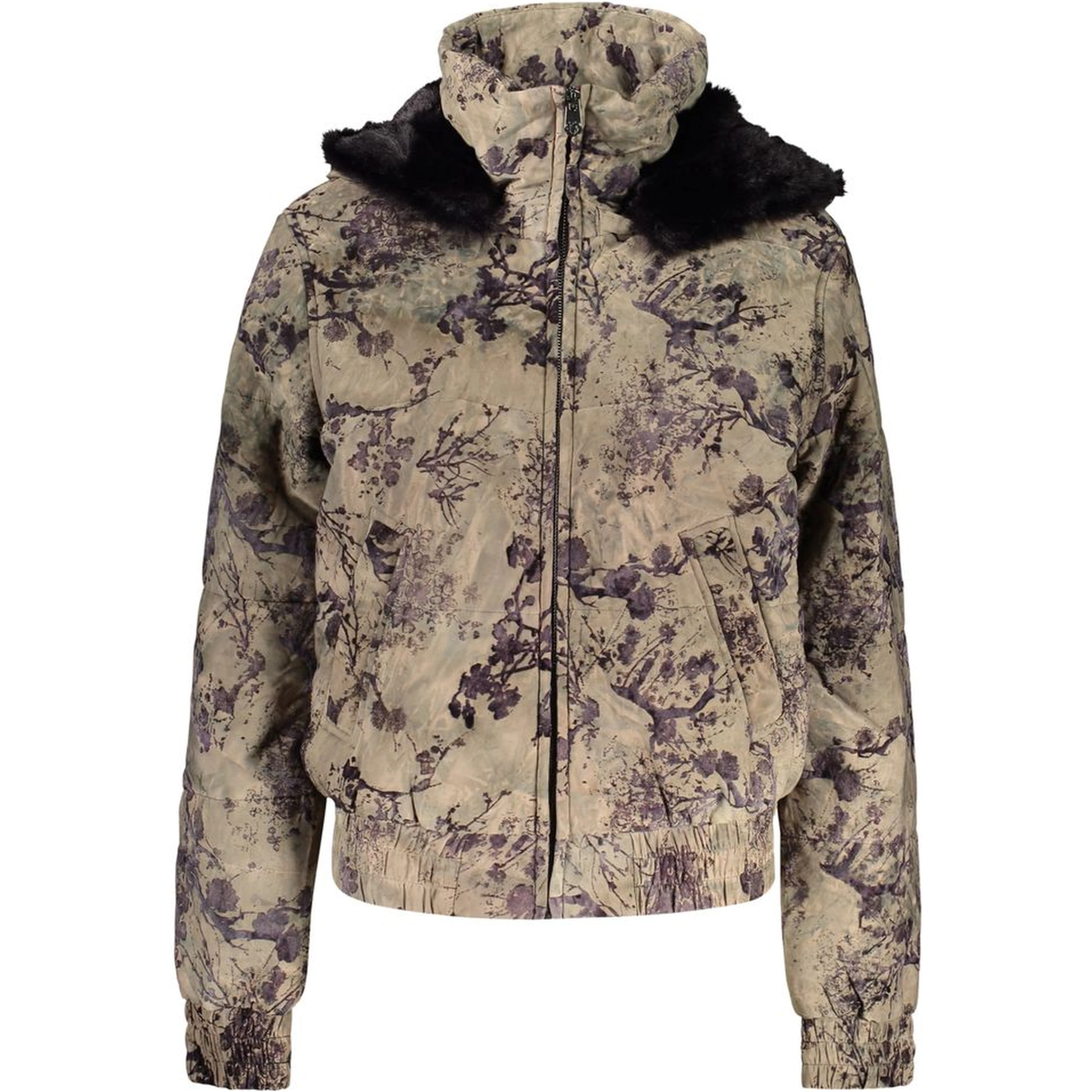 Green Polyester Women's Jacket