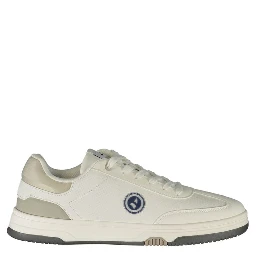 White Polyester Men's Sneaker
