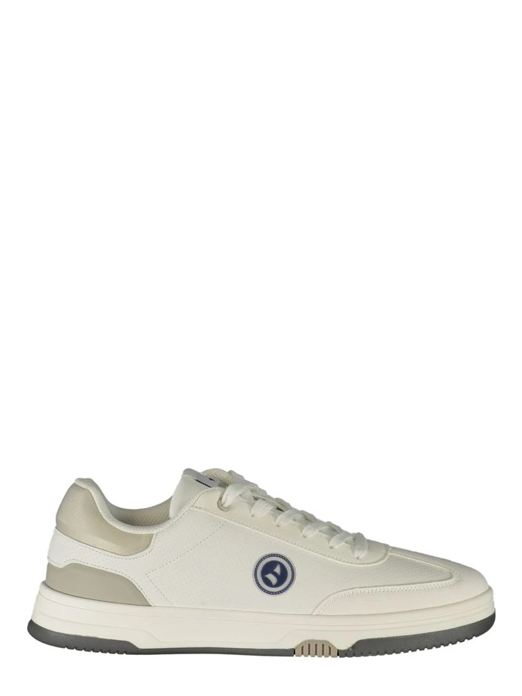 White Polyester Men's Sneaker