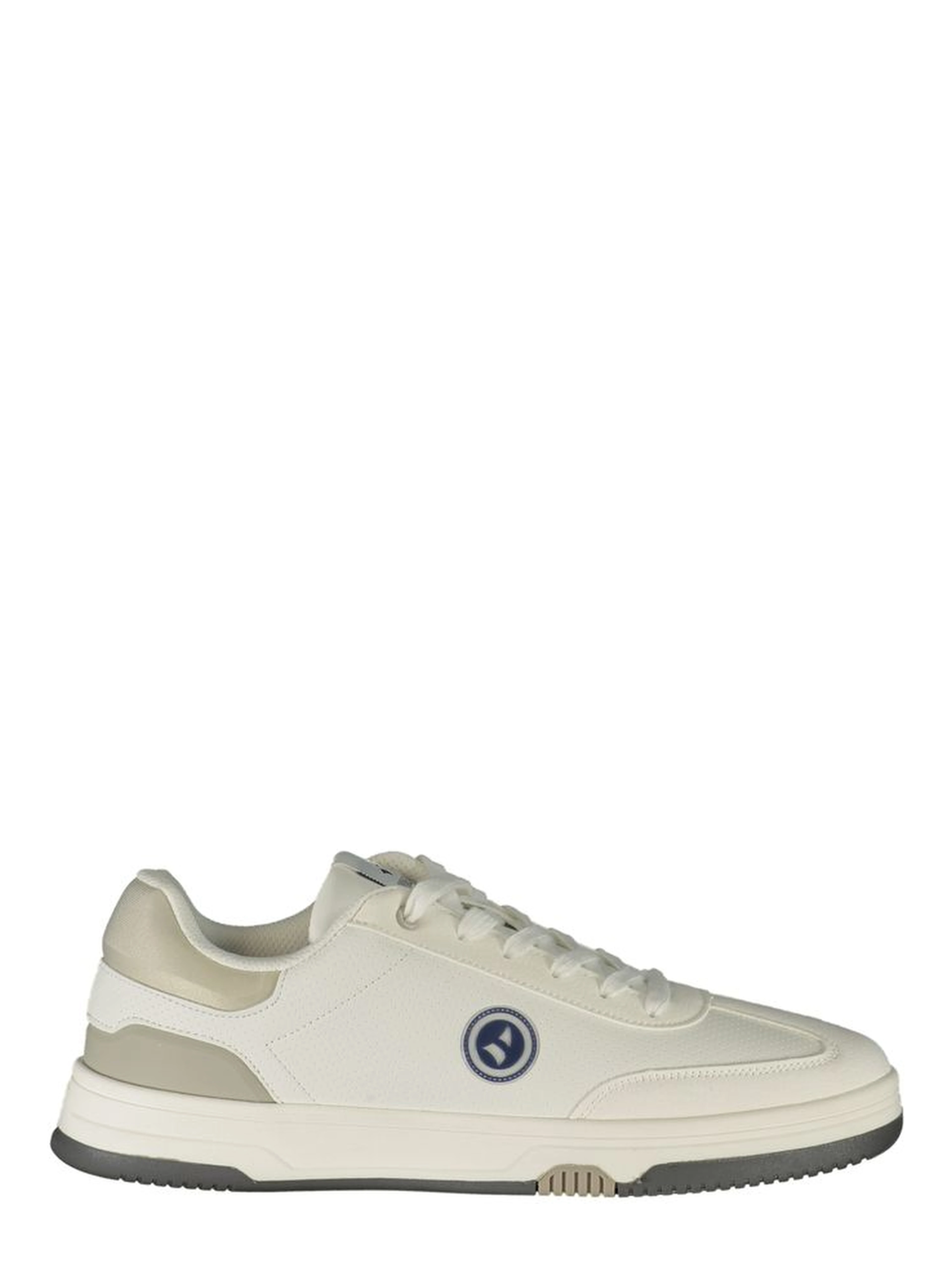 White Polyester Men's Sneaker