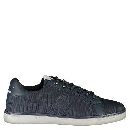 Blue Polyester Men's Sneaker