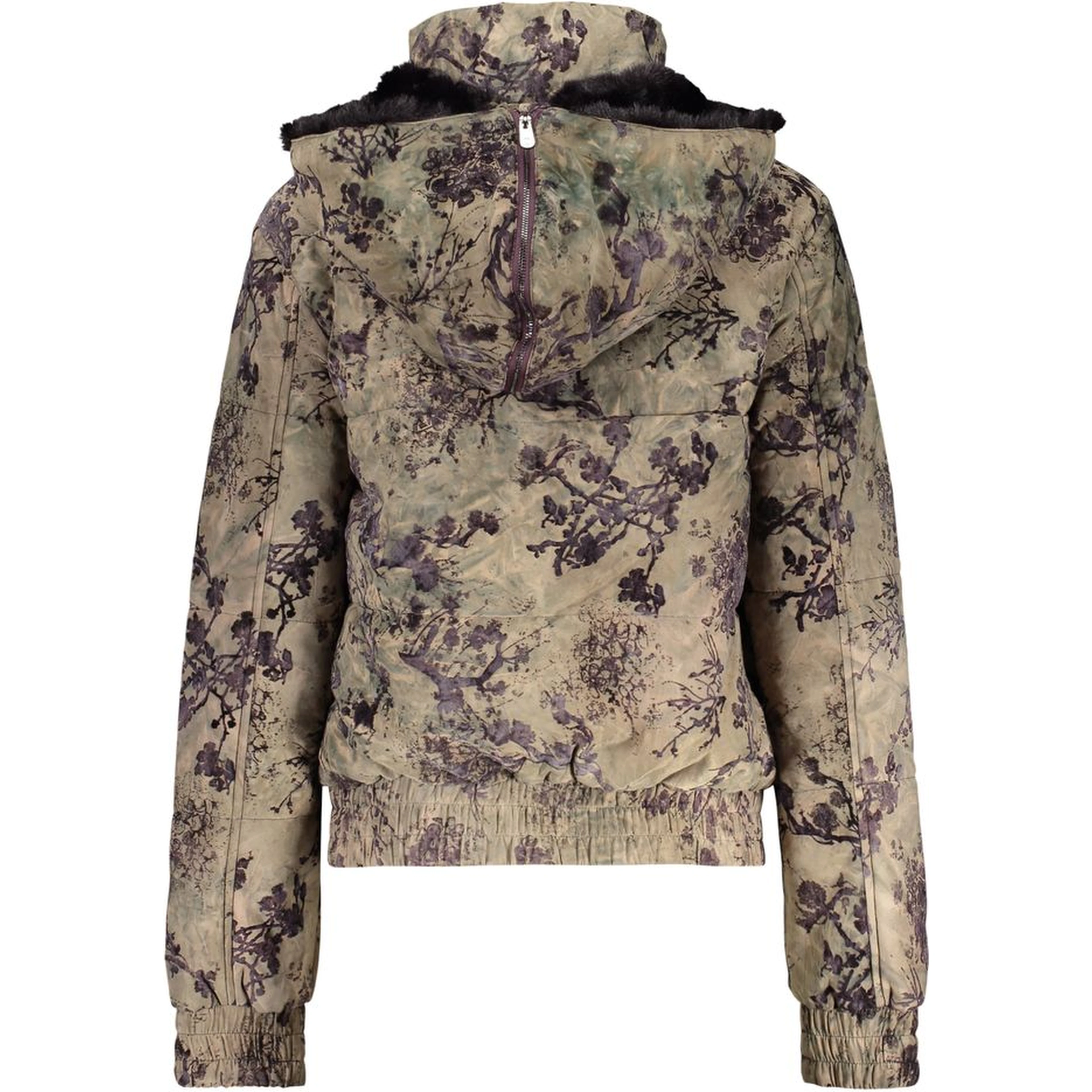 Green Polyester Women's Jacket