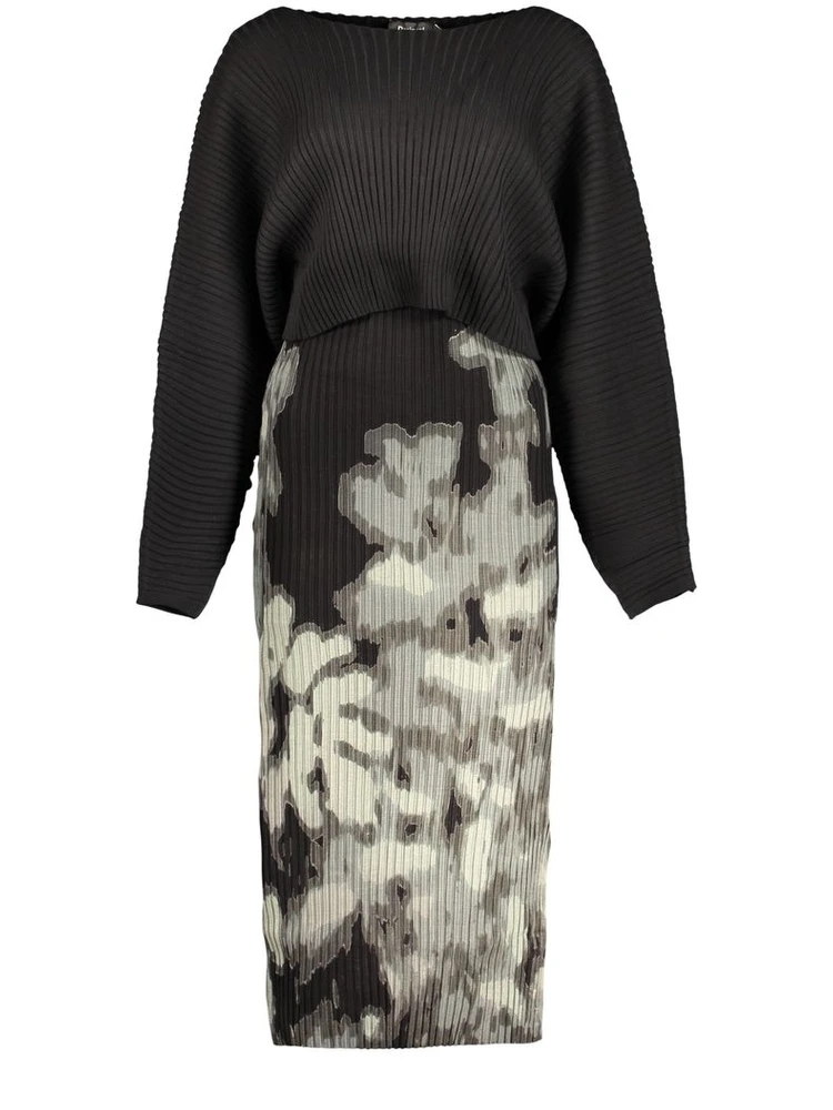 Black Viscose Womens Dress
