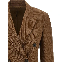 Brown Virgin Wool Blazer