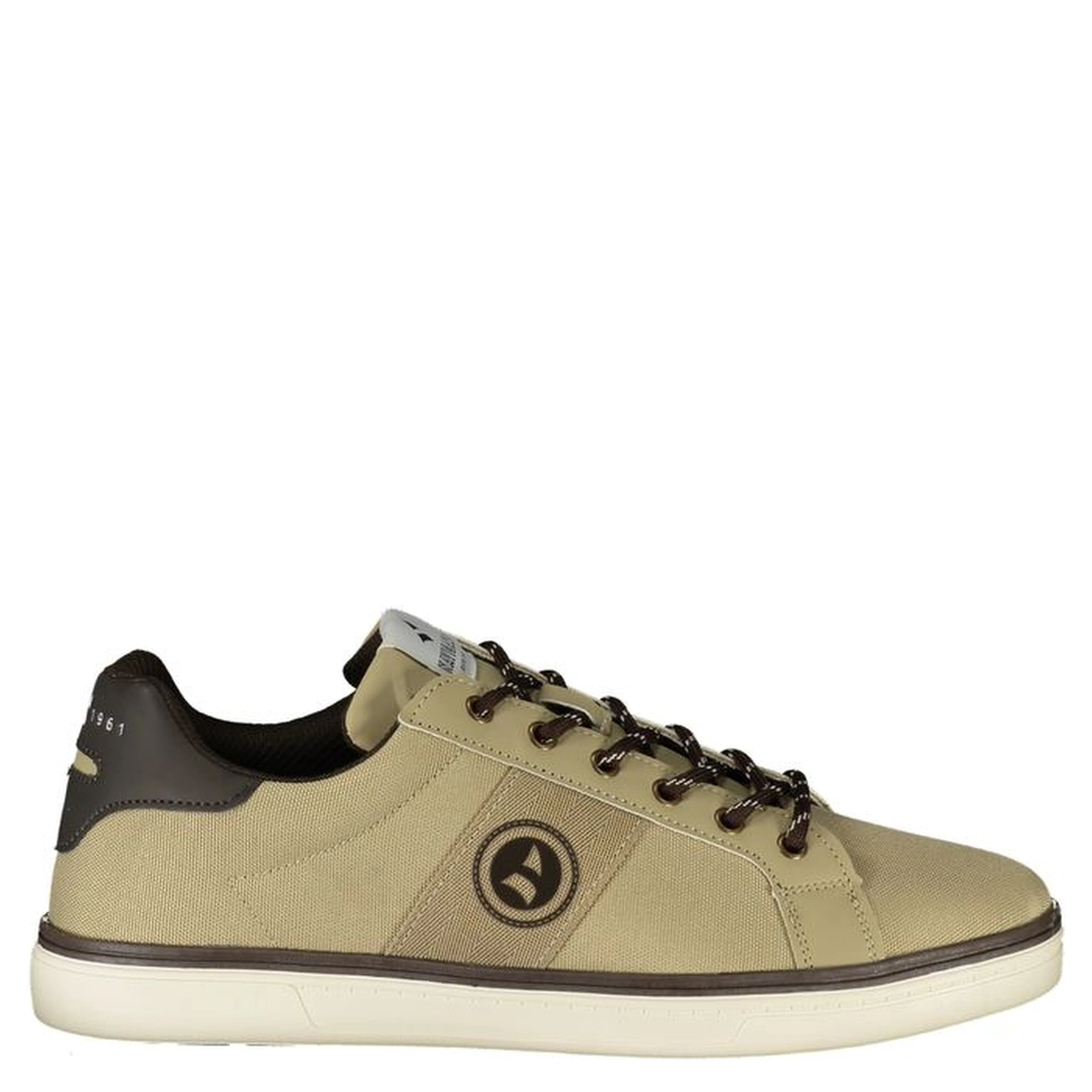 Beige Polyester Men's Sneaker