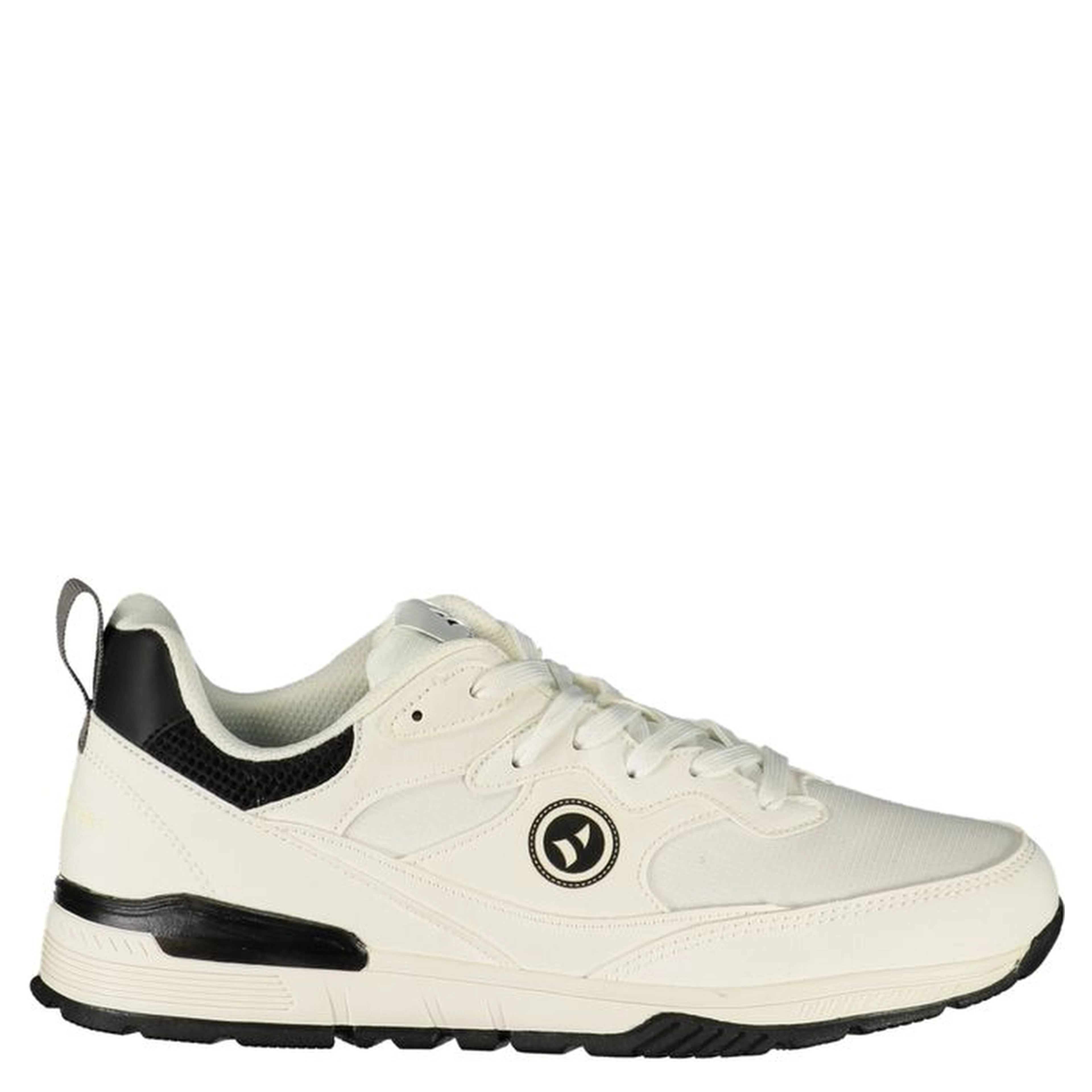 White Polyester Men's Sneaker