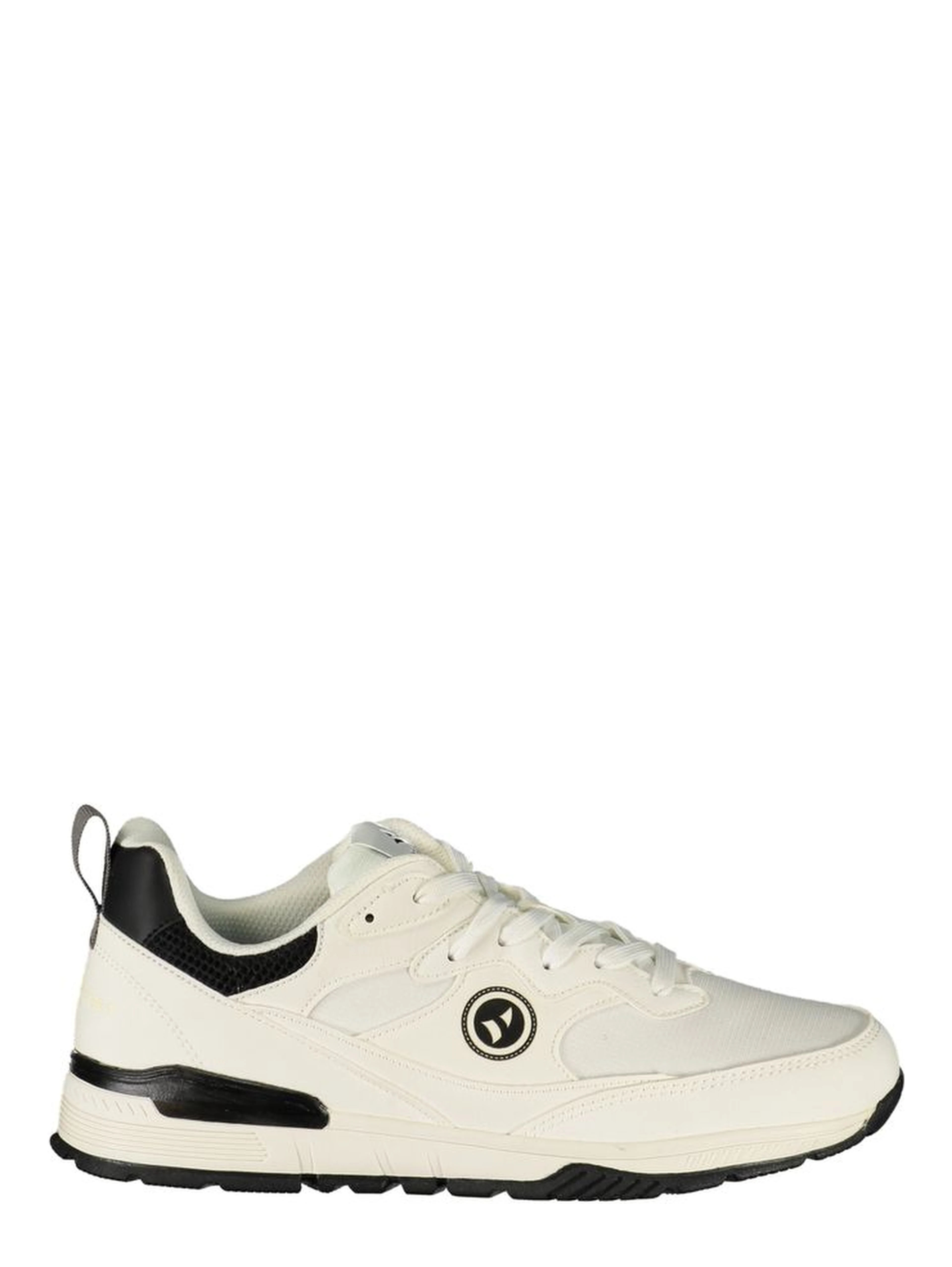 White Polyester Men's Sneaker
