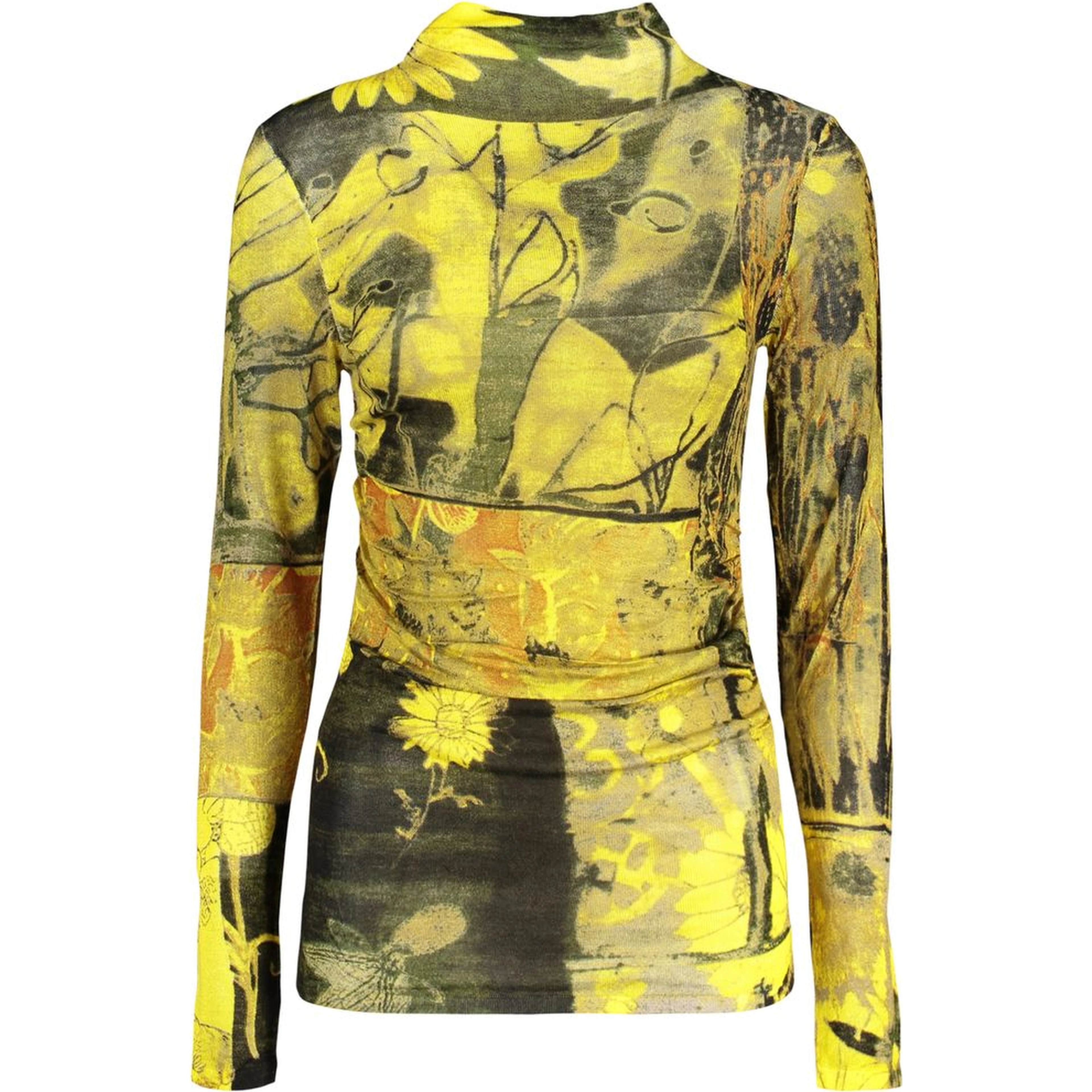 Yellow Viscose Women's Top