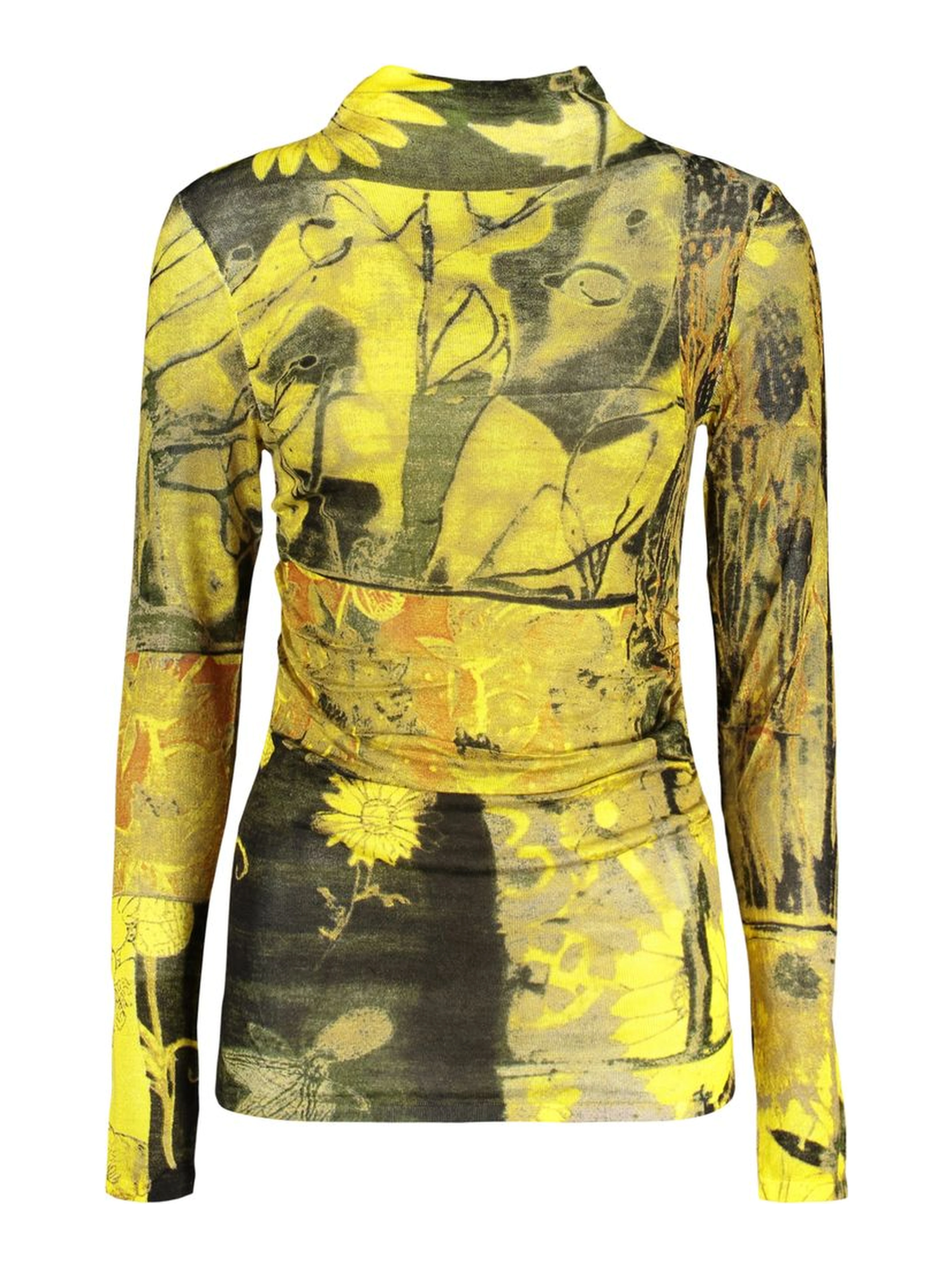 Yellow Viscose Women's Top