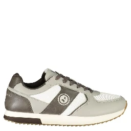 White Polyester Men's Sneaker