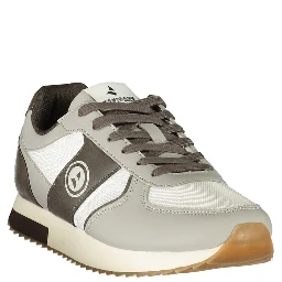 White Polyester Men's Sneaker