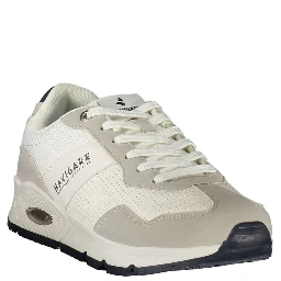 Bianco Polyester Uomo Sneaker