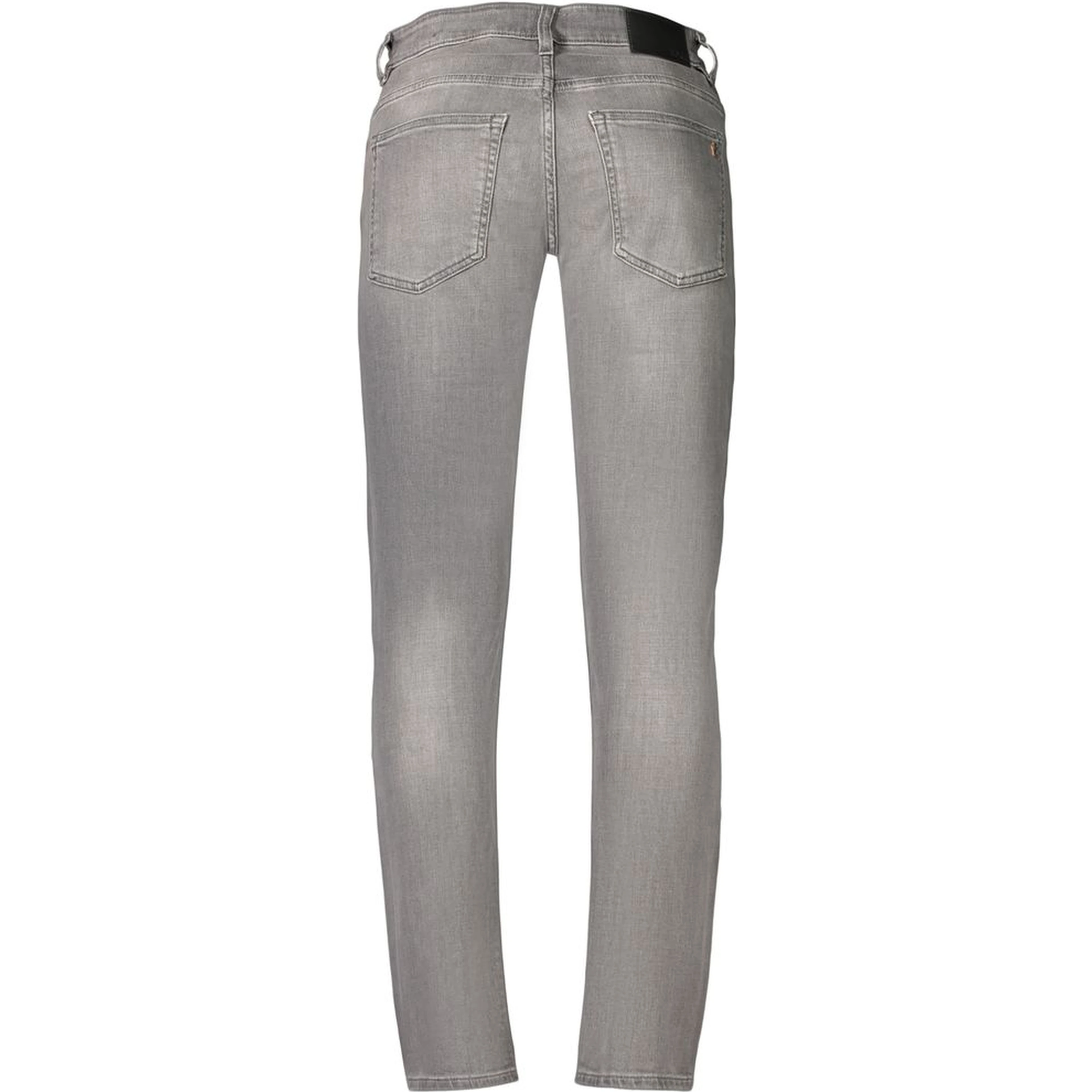 Grey Cotton Men's Jeans