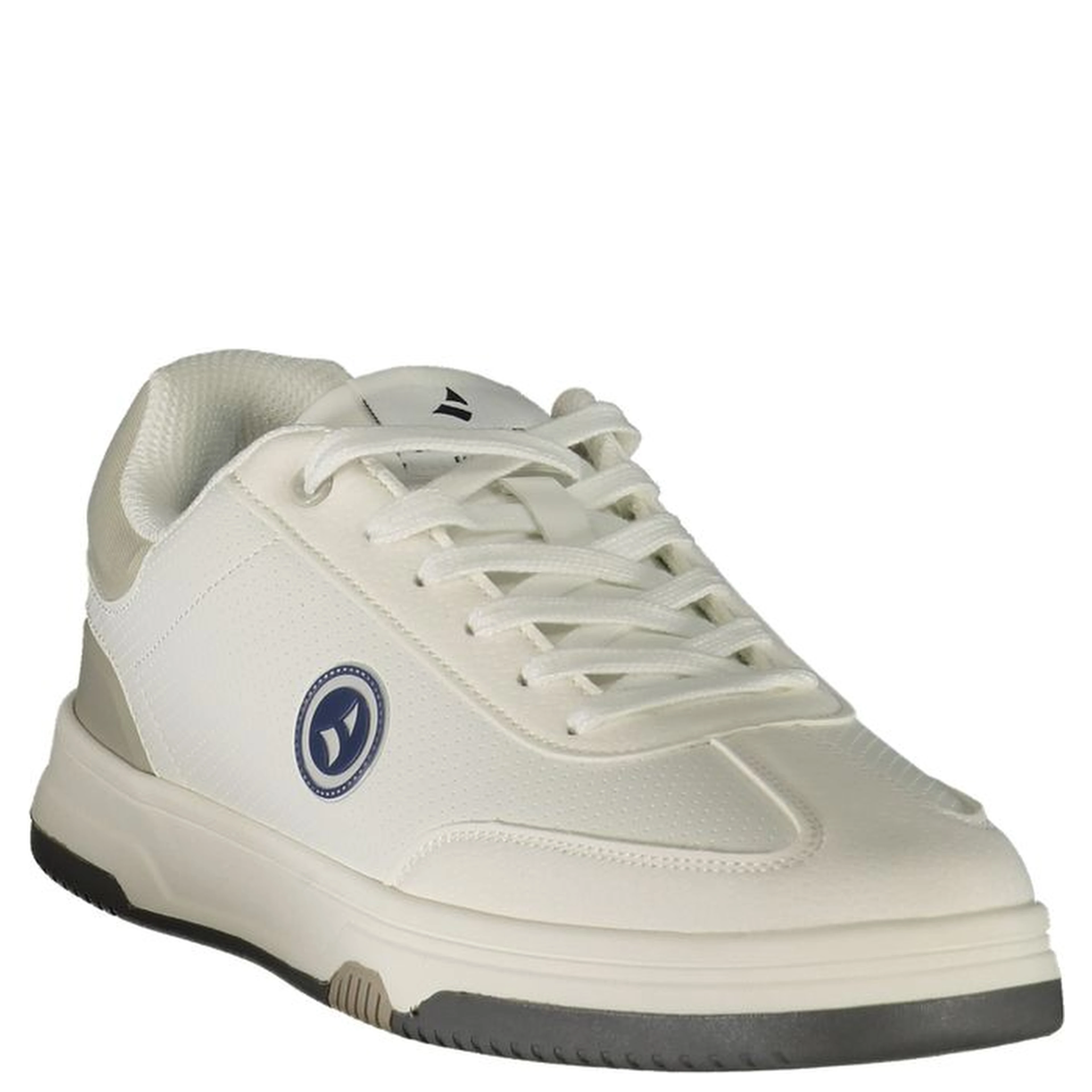 White Polyester Men's Sneaker