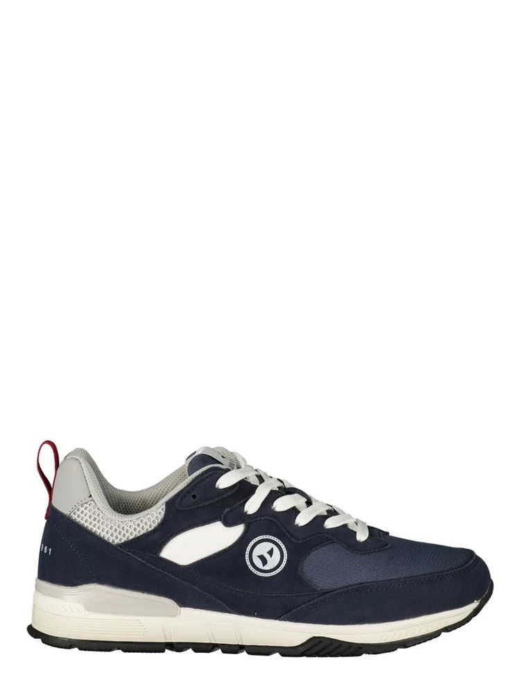 Blue Polyester Men's Sneaker