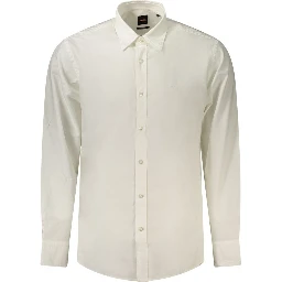 White Cotton Men's Shirt