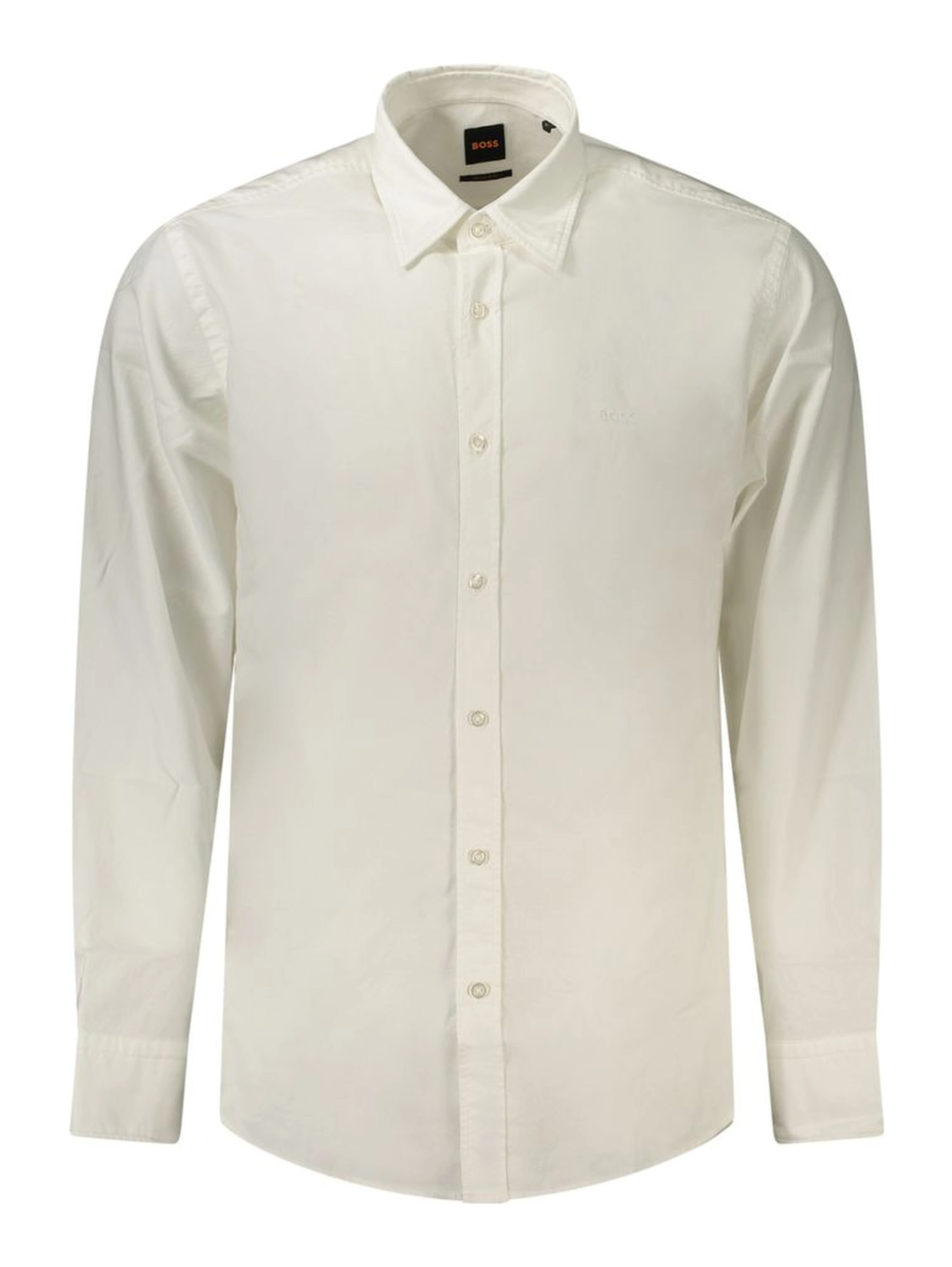 White Cotton Men's Shirt