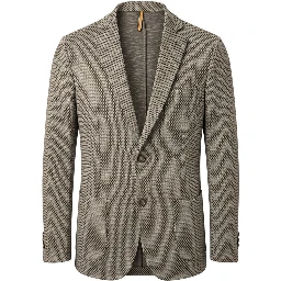 Beige Cotton Men Jacket