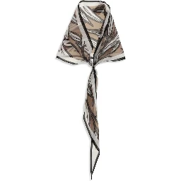 Beige Silk Foulard