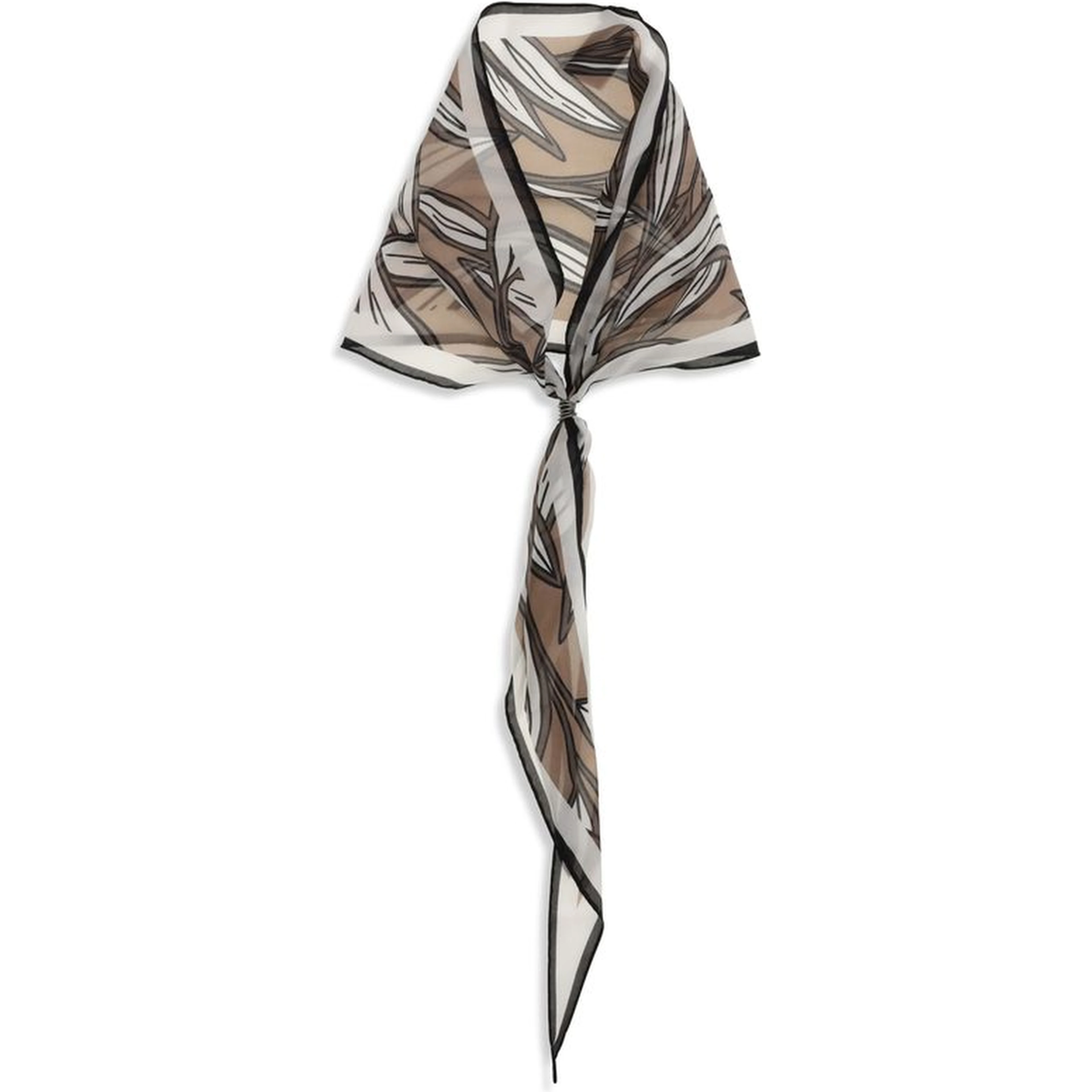 Beige Silk Foulard