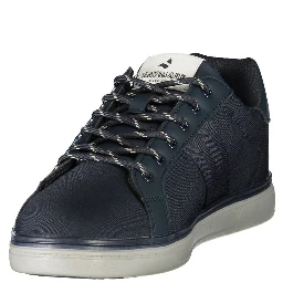 Blue Polyester Men's Sneaker