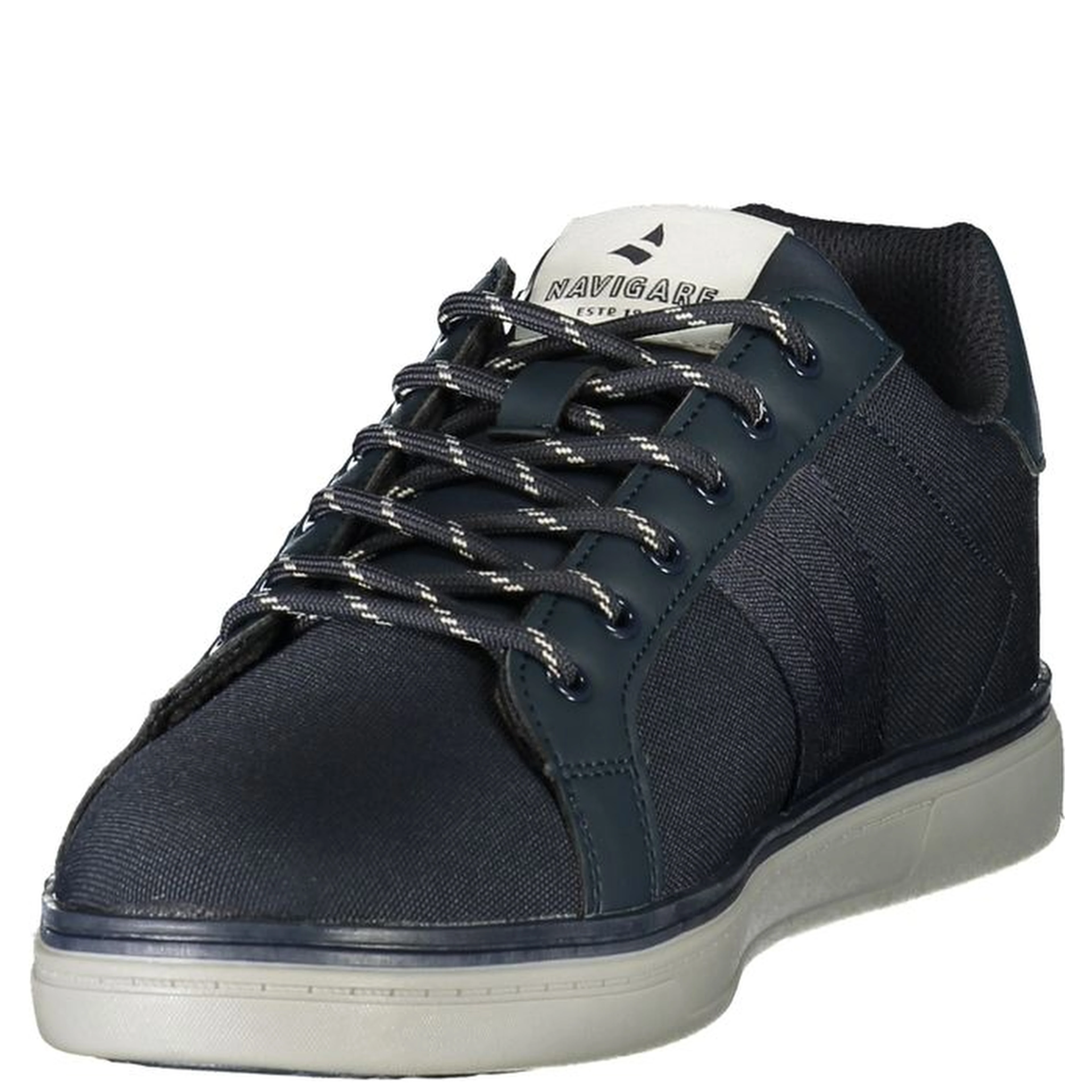 Blue Polyester Men's Sneaker