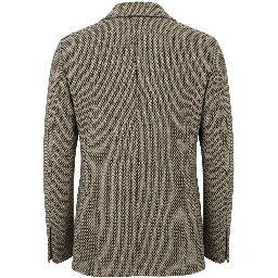 Beige Cotton Men Jacket