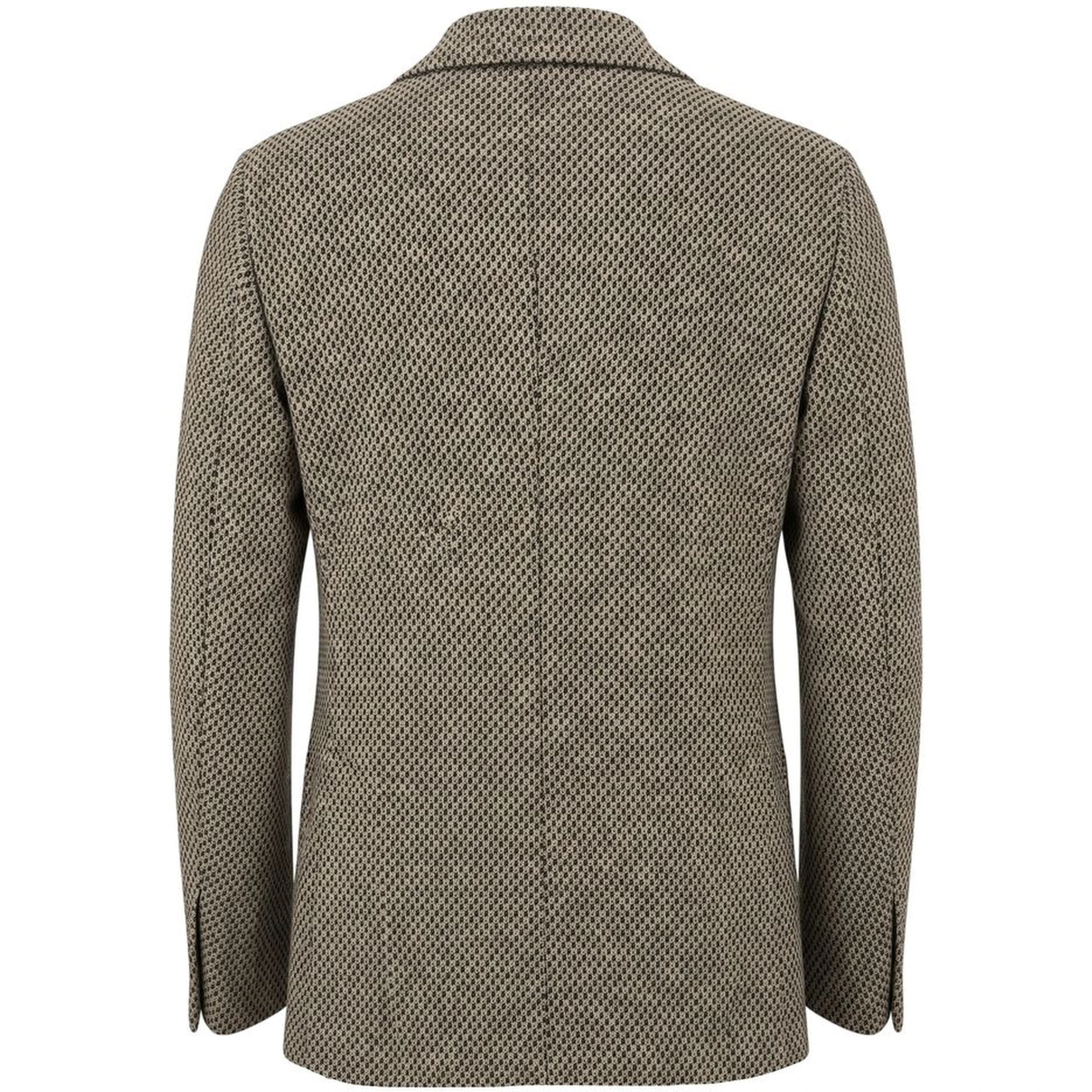 Beige Cotton Men Jacket