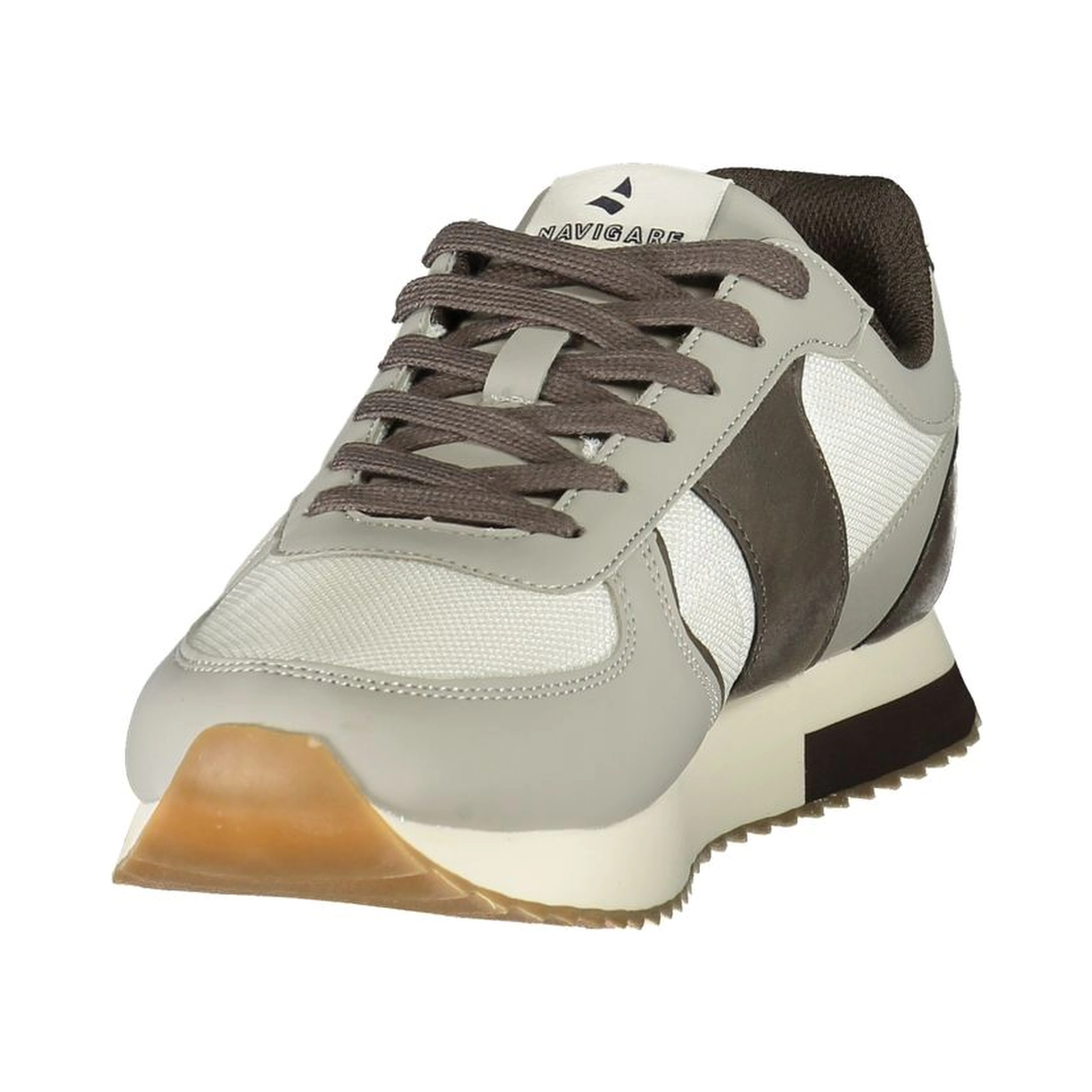 White Polyester Men's Sneaker