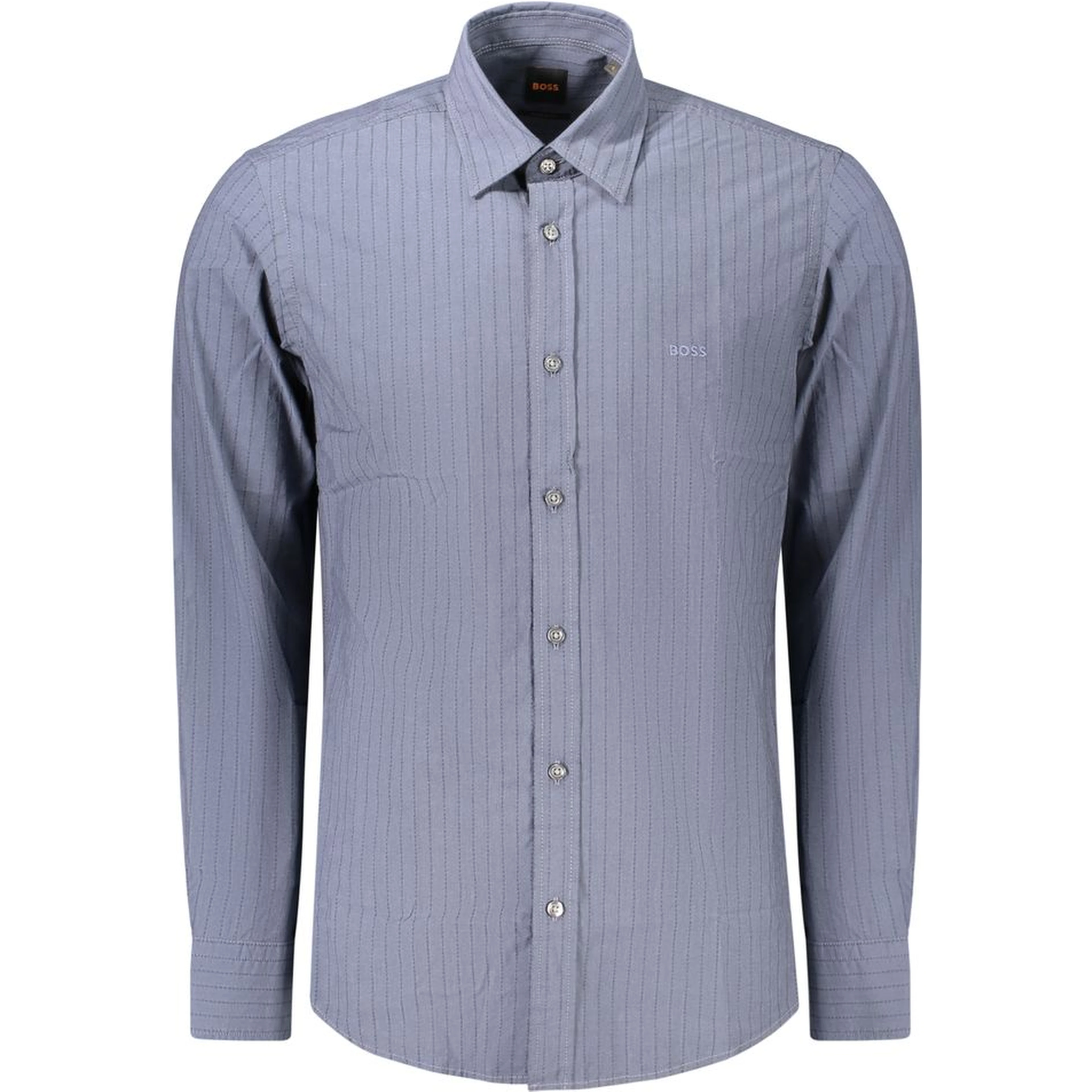Blue Cotton Mens Shirt