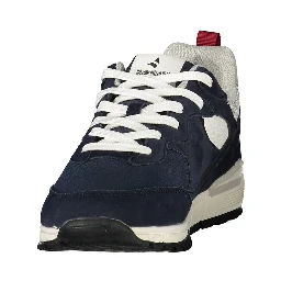 Blue Polyester Men's Sneaker