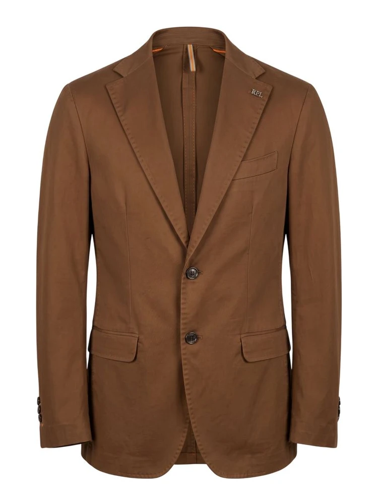 Brown Cotton Men's Jacket