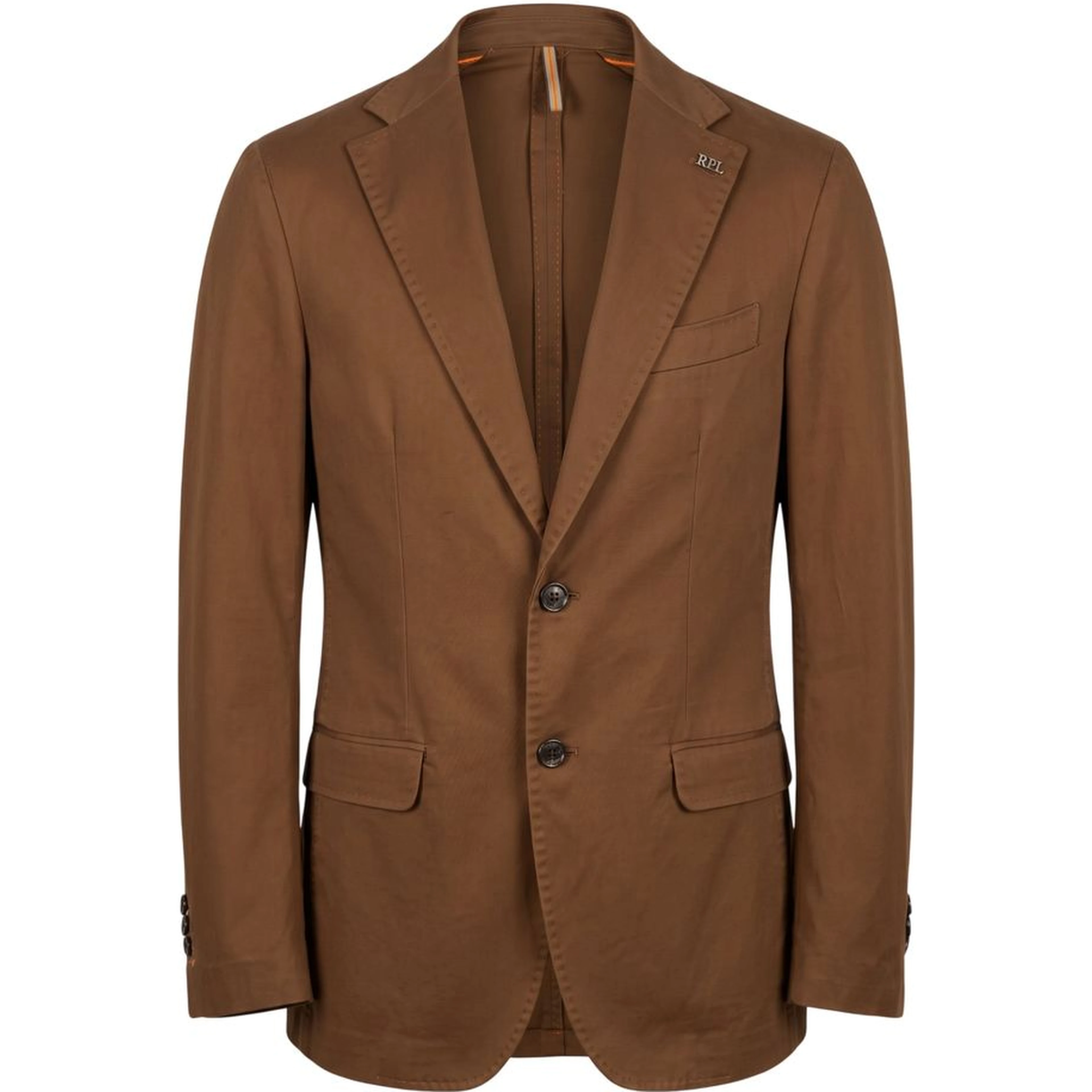 Brown Cotton Men's Jacket