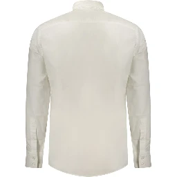 White Cotton Men's Shirt