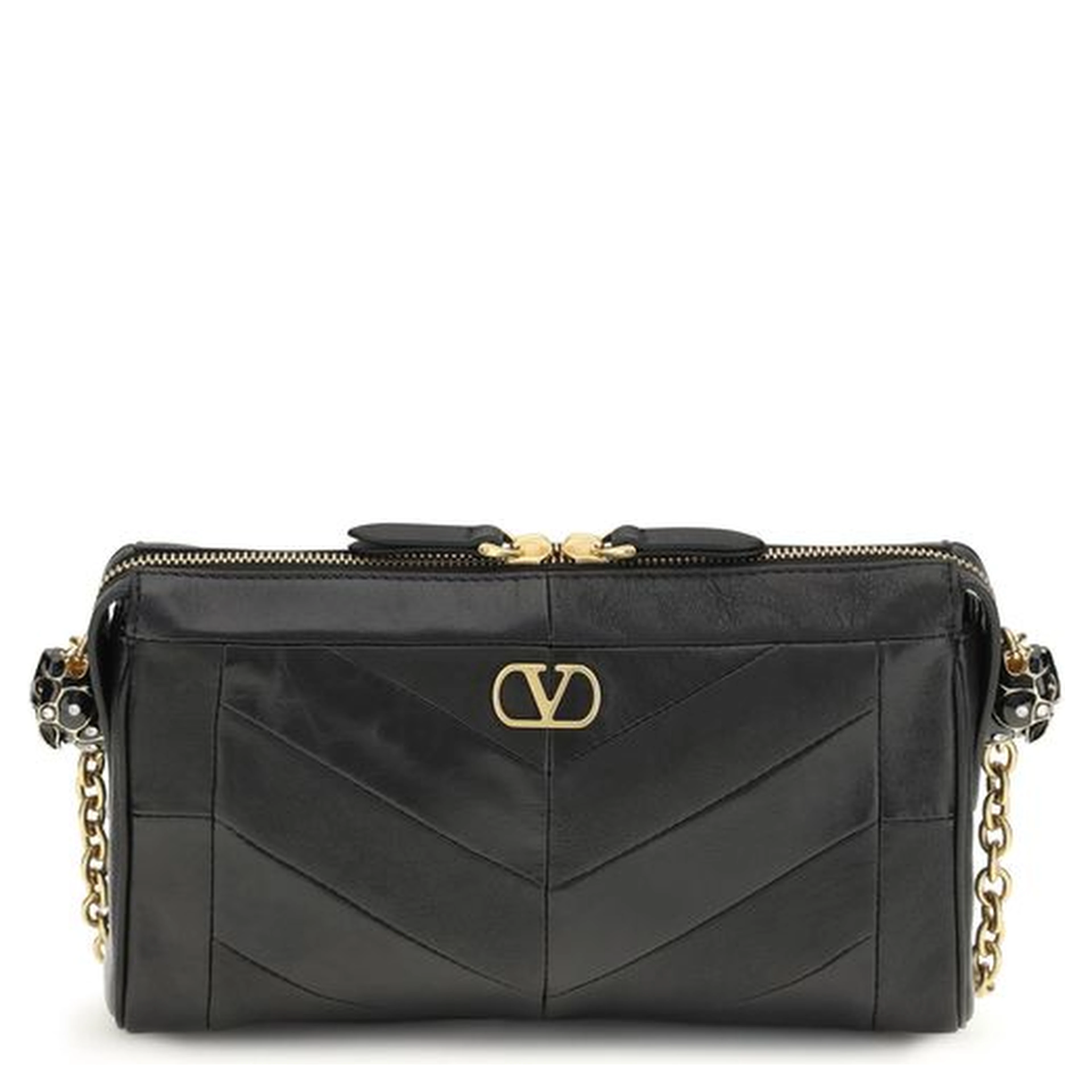 Black Napa Leather / Calf Bos Taurus Shoulder Bag
