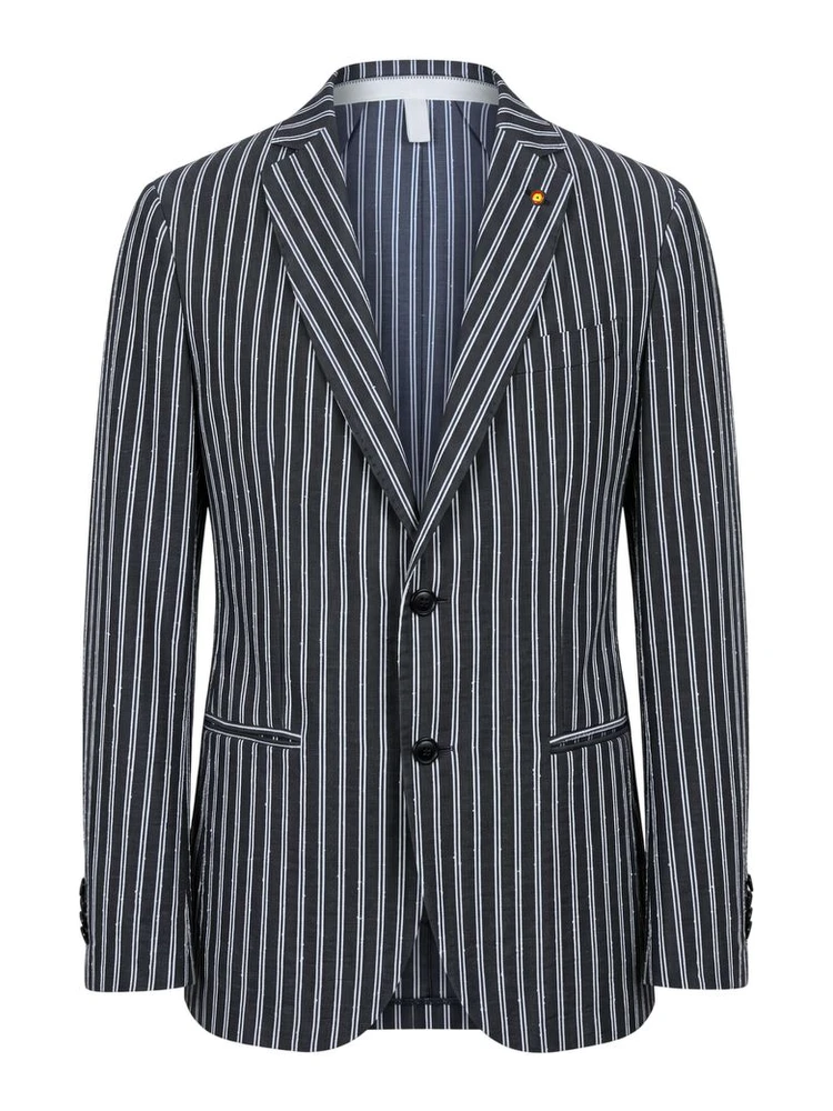 Blue Cotton Men's Jacket