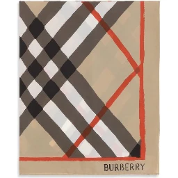 Beige Silk Scarf